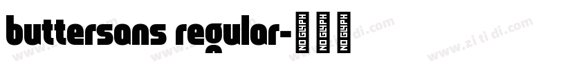 buttersans regular字体转换